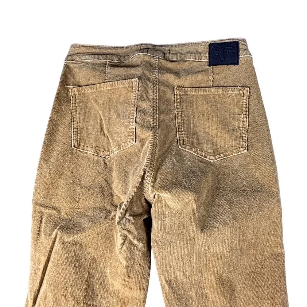 Lucky & Blessed Pants Womens Size 6 Beige‎ High Rise Flare Wide Leg Fray